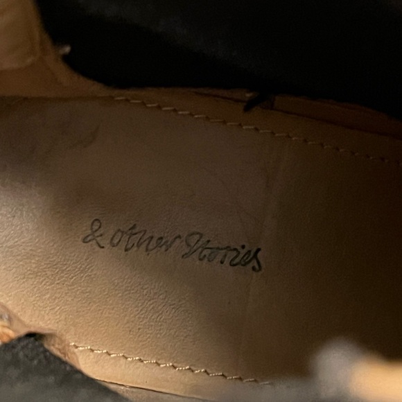 & Other Stories Lug Sole Chelsea Boots 37 black - Picture 7 of 10